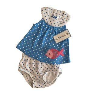 Cutie Pie Shorts & Top 100% Cotton 3-6mos NWT